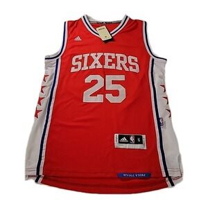 Adidas Swingman NBA Philadelphia 76ers Ben Simmons #25‎ Jersey RED SMALL